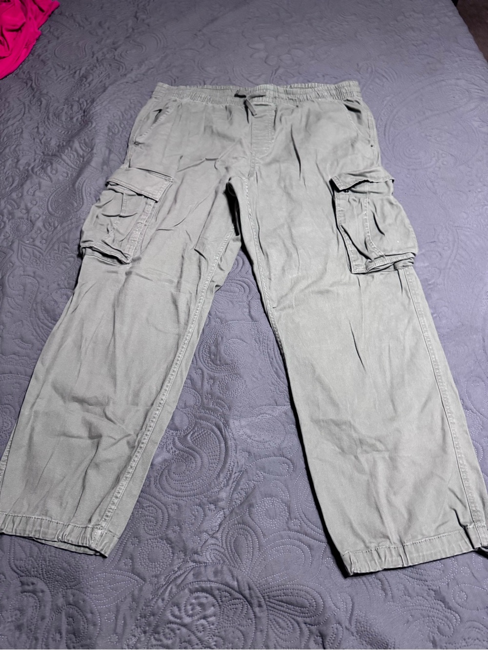 No Boundaries Light sage green womens Cargo Pants